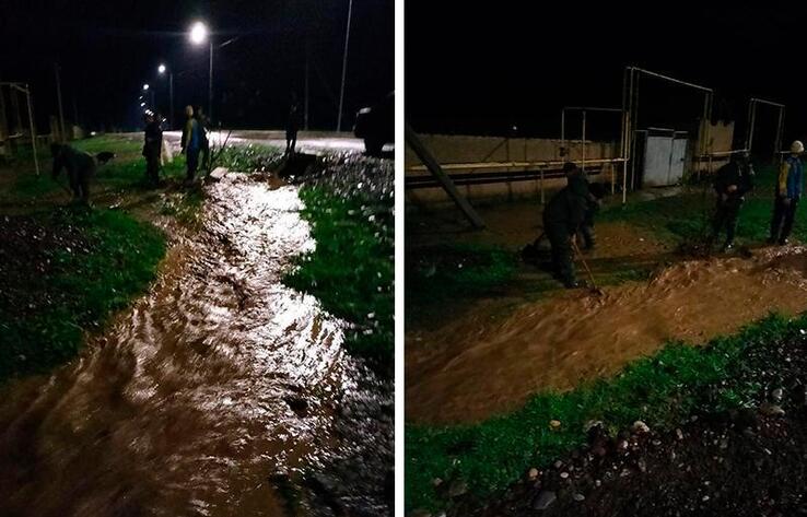 5 villages hit by floods in Turkestan region