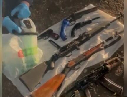 В Таразе полицейские обнаружили схрон с оружием