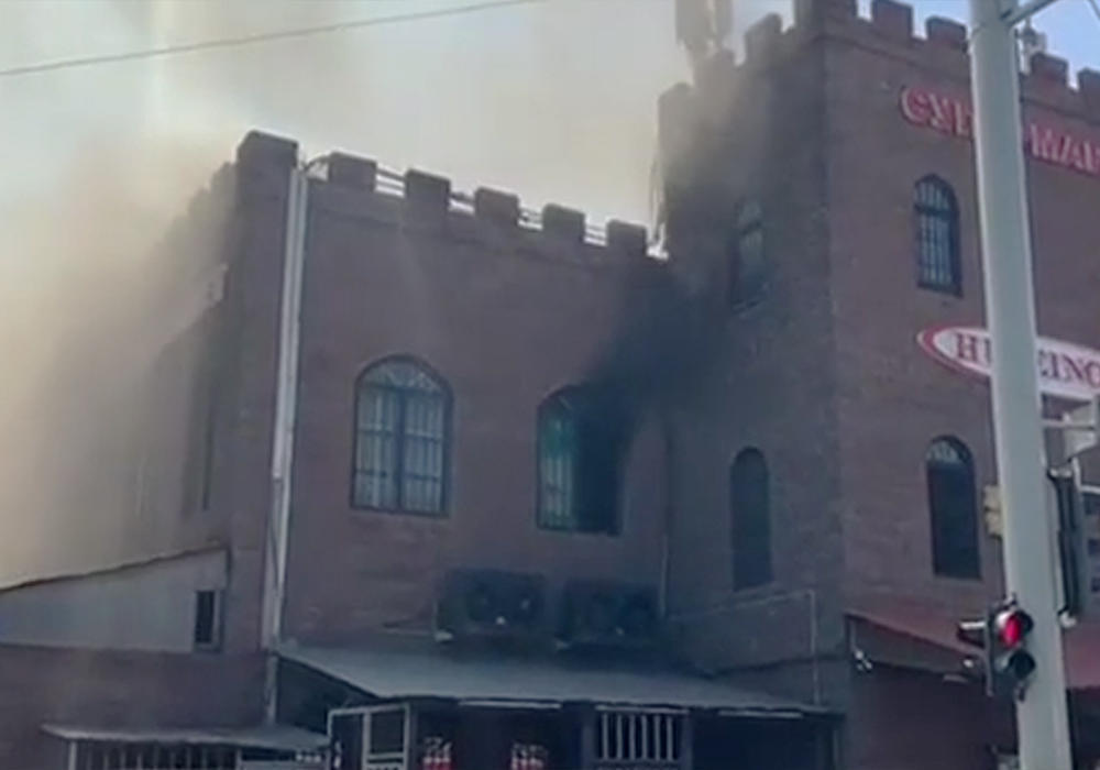 Алматыда екі қабатты супермаркет өртенді