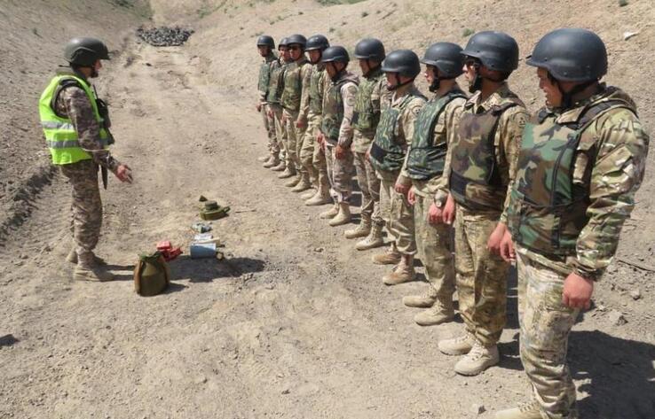 Военные саперы обучают пограничников обращаться со взрывоопасными предметами