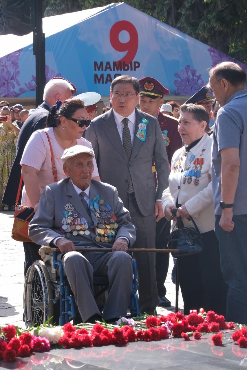 День Победы отметили в Алматы. Фото: акимат Алматы 