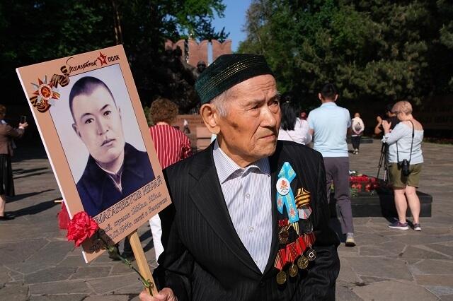 День Победы отметили в Алматы. Фото: акимат Алматы 
