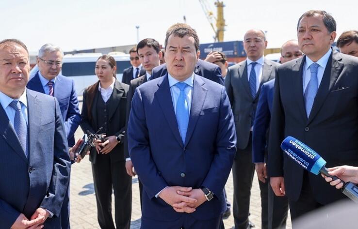 Активно использовать экспортный транзитный потенциал портов Каспия поручил Смаилов