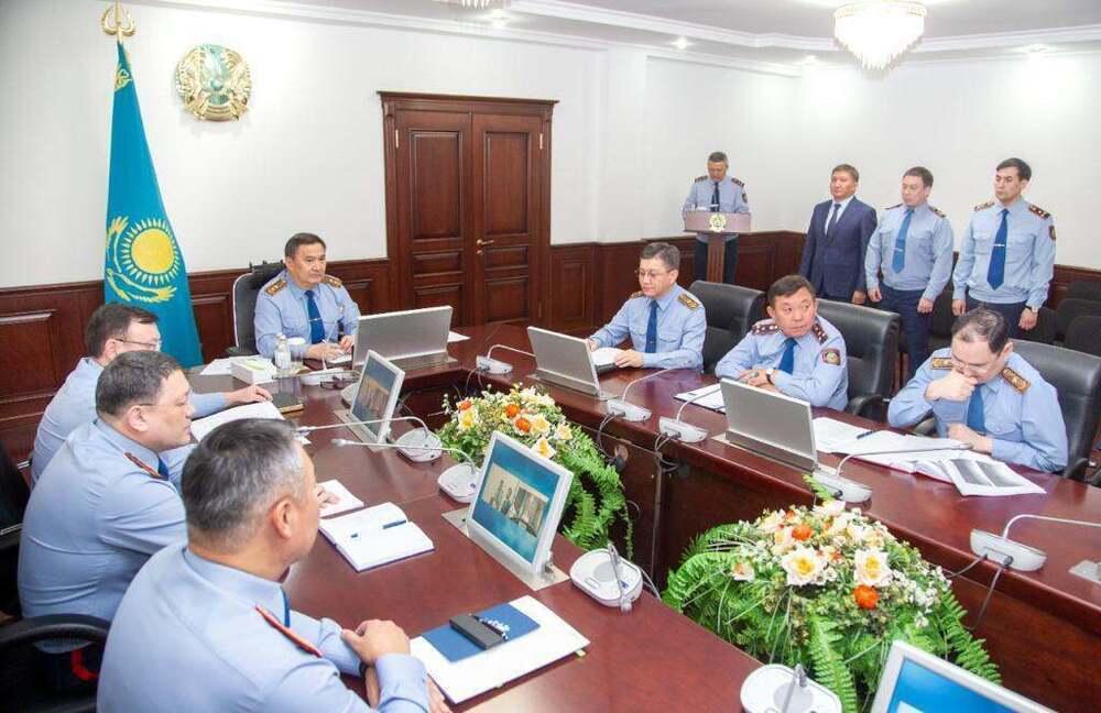 В МВД рассмотрели кандидатов на должности руководителей областного звена . Фото: Polisia.kz