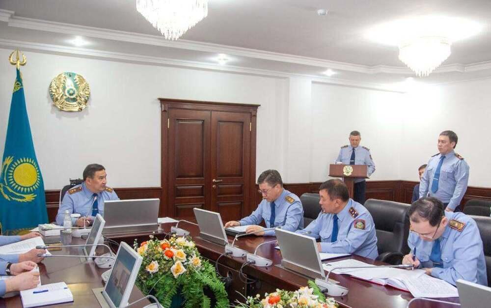 В МВД рассмотрели кандидатов на должности руководителей областного звена . Фото: Polisia.kz