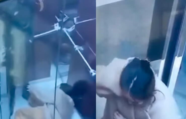 В Шымкенте сын общественного деятеля жестоко избил девушку в лифте