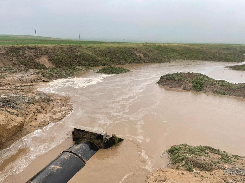"КазАвтоЖол" расследует причины размыва трубчатого моста в Алматинской области. Фото: telegram/pressAlmatyregion