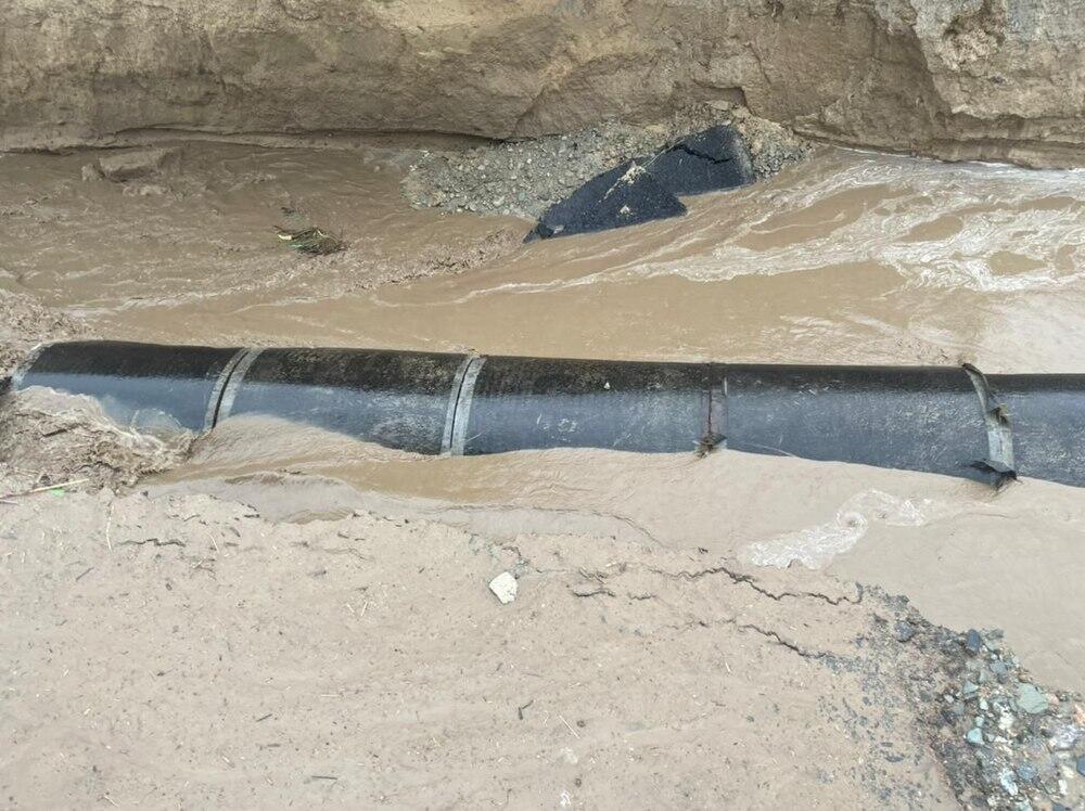"КазАвтоЖол" расследует причины размыва трубчатого моста в Алматинской области. Фото: telegram/pressAlmatyregion