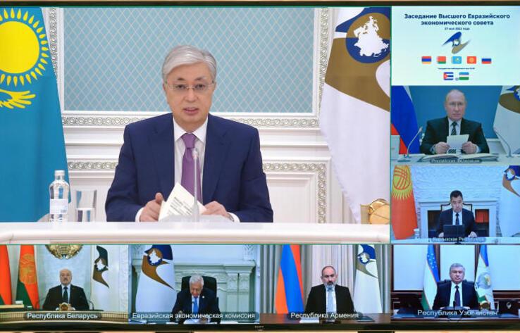 Kazakhstan President calls on EAEU to speed up work with third countries