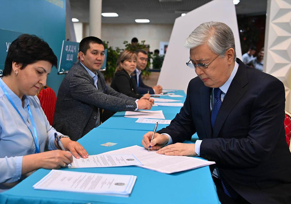 Республиканский референдум по поправкам в Конституцию прошел в Казахстане. Фото: telegram/БОРТ №1