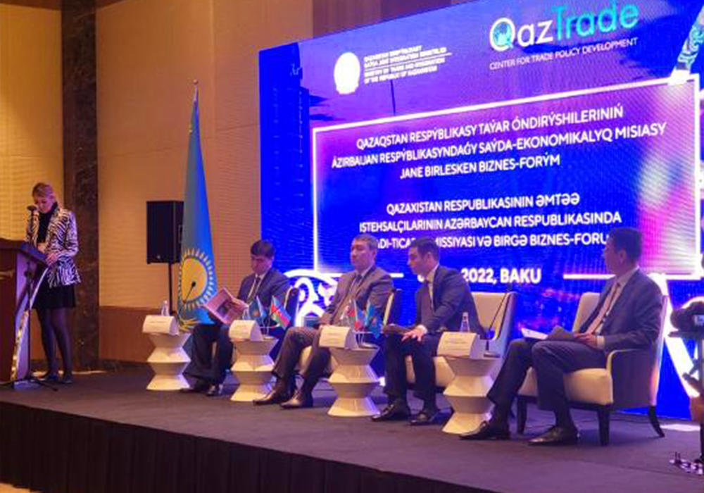 Бакуде қазақстандық экспорттаушылар $38 млн-ға келісімшарт жасасты. Сурет: gov.kz