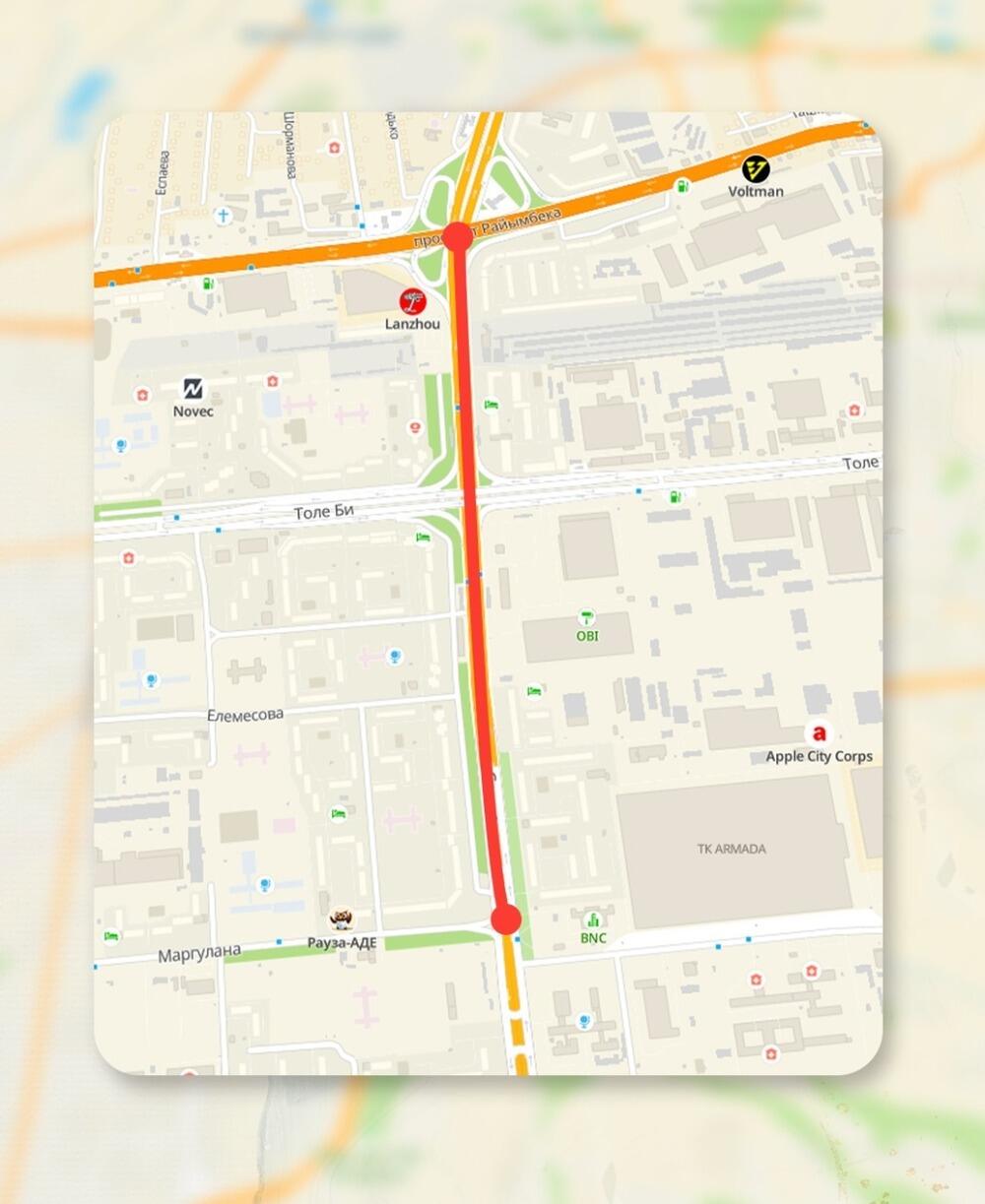 В Алматы частично перекроют улицу Саина. Фото: акимат Алматы