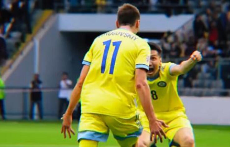 Казахстанская сборная одержала победу над Словакией в рамках Лиги наций