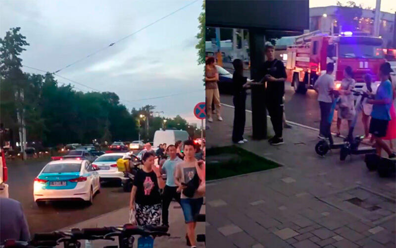 Посетителей ТРЦ в Алматы эвакуировали из-за сообщения о заложенной бомбе