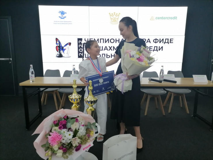 Kazakh President congratulates youngest FIDE world champ Malika Ziyadin