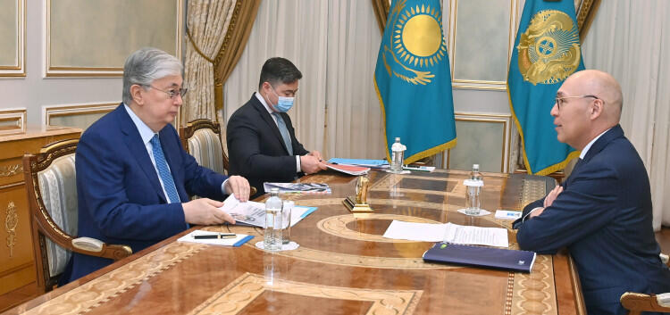 Келимбетов доложил Токаеву о подготовке к международной конференции Astana Finance Days 