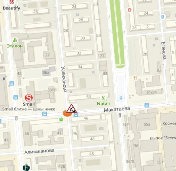 Алматыда Мәметова мен Уәлиханов көшелерінің қиылысындағы қозғалыс уақытша жабылады. Сурет: alts.kz