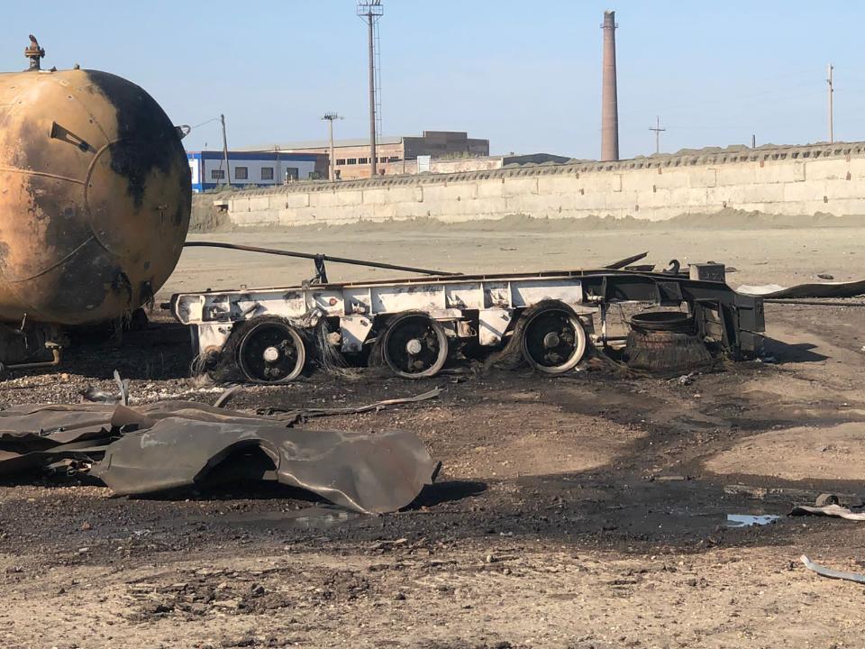 Взрыв на АГЗС в Актюбинской области: назначена пожарно-техническая экспертиза. Фото: пресс-служба комитета промышленной безопасности МЧС РК