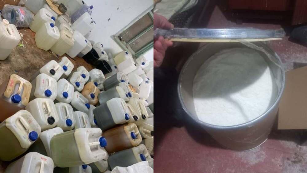 Возле Конаева выявили лабораторию по изготовлению "синтетики". Фото: Polisia.kz