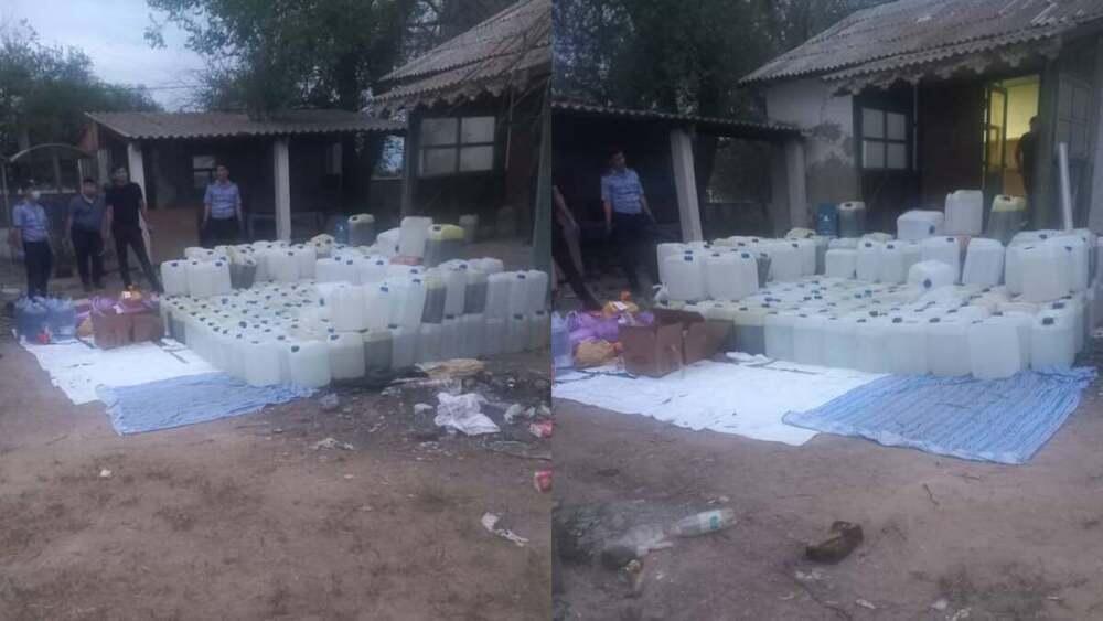 Возле Конаева выявили лабораторию по изготовлению "синтетики". Фото: Polisia.kz