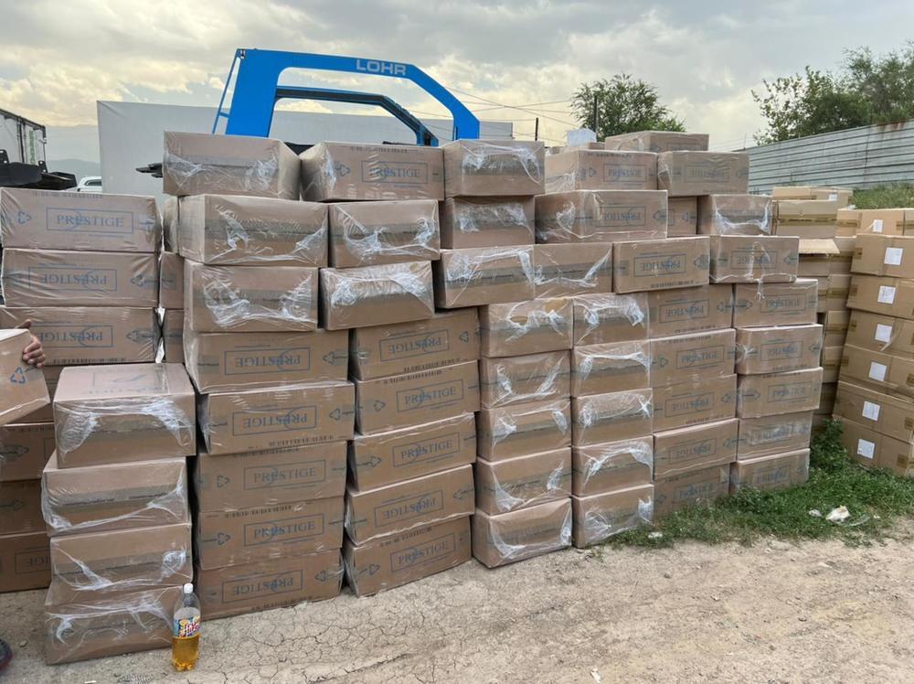 Контрабандные сигареты на 527,3 млн тенге выявили налоговики Алматинской области. Фото: КГД МФ РК