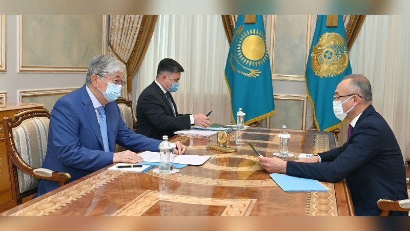 President Tokayev receives National Bank Governor Galymzhan Pirmatov