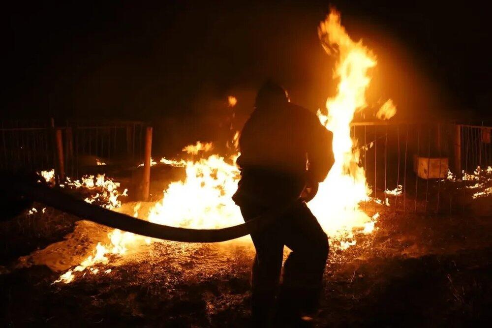 В Нур-Султане горела газонакопительная станция. Фото: instagram/nursultan_tjd