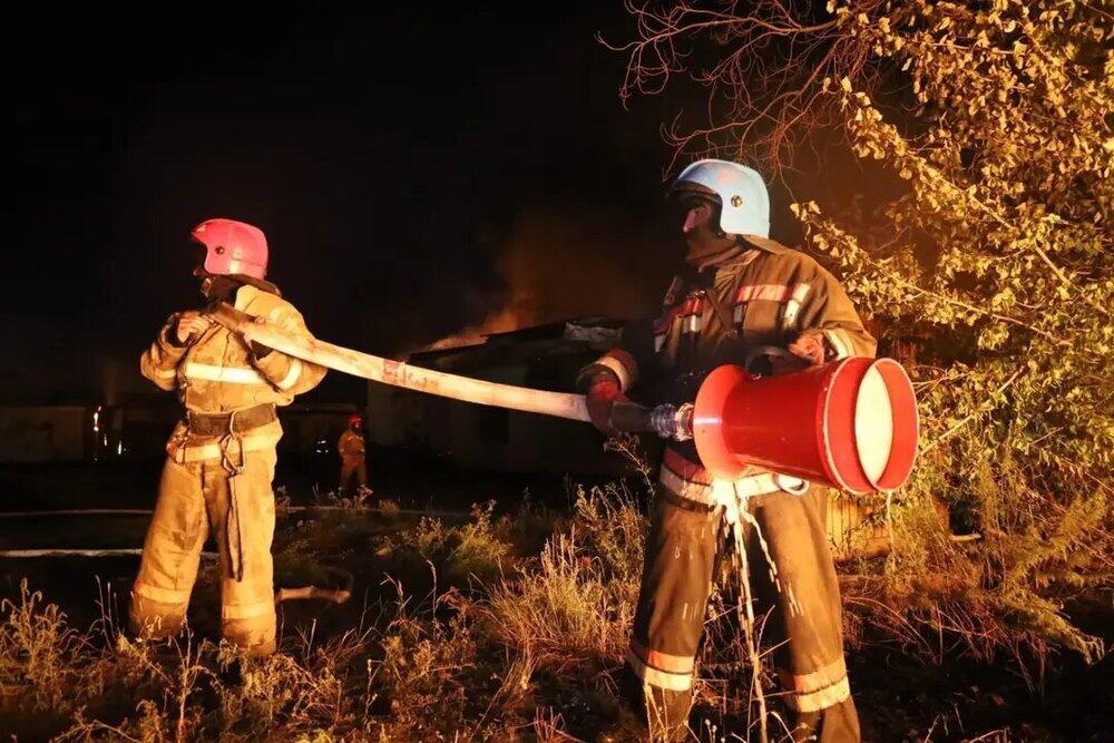 В Нур-Султане горела газонакопительная станция. Фото: instagram/nursultan_tjd