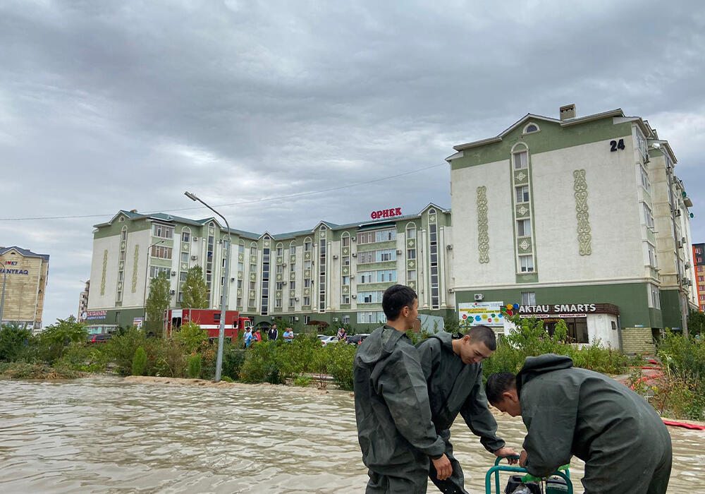 Стихия бушует в западном Казахстане. Фото: lada.kz