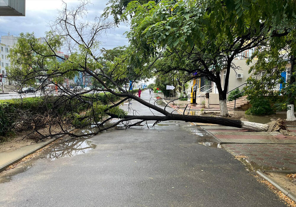 Storm in western Kazakhstan. Images | lada.kz