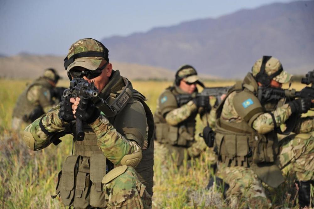 Алматы және Жетісу облыстарында Қазақстан мен Беларусь елдері Арнайы операциялар күштерінің оқу-жаттығуы өтуде. Сурет: ҚР ҚМ