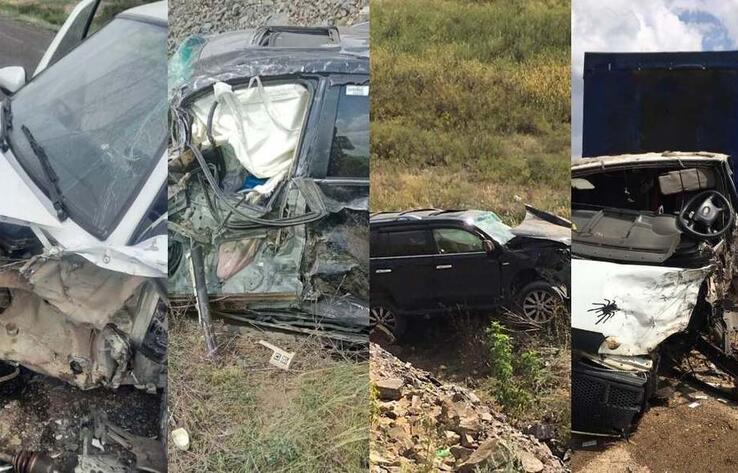 Четыре человека погибли в трех ДТП в Карагандинской области
