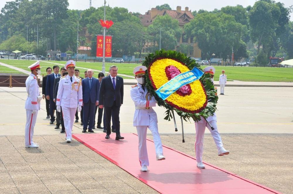 Kazakh FM Mukhtar Tleuberdi visits Vietnam. Images | gov.kz
