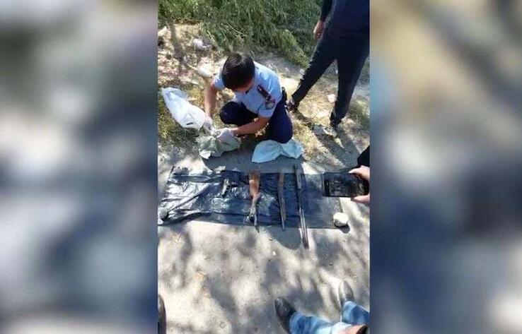 Очередной схрон с оружием обнаружили возле озера Сайран в Алматы