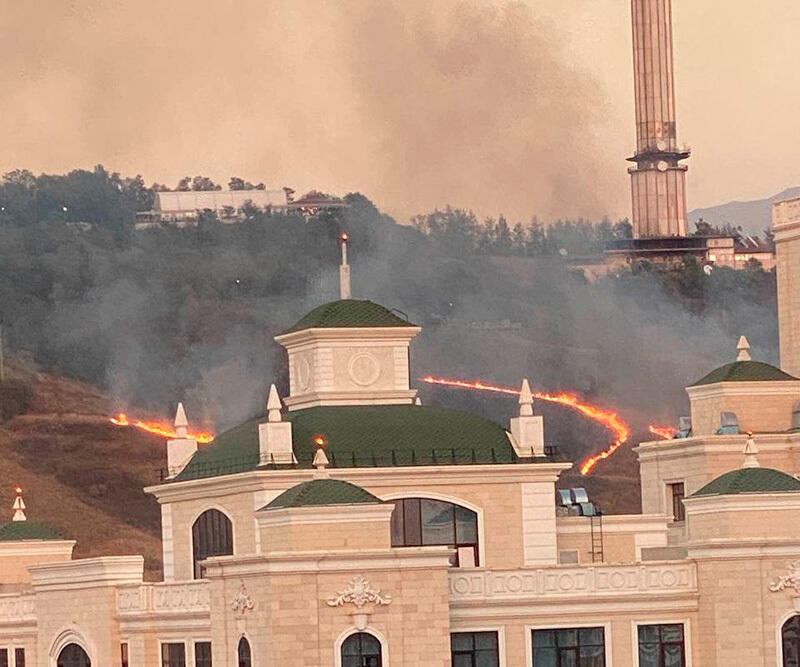 В Алматы ликвидирован пожар на Кок-Тобе