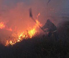 В Карагандинской области ликвидировали очаги природных пожаров . Фото: ДЧС Карагандинской области 