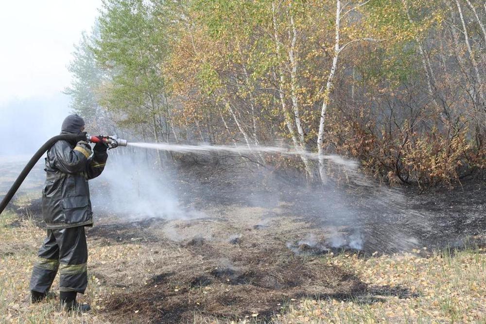 В Карагандинской области ликвидировали очаги природных пожаров . Фото: ДЧС Карагандинской области