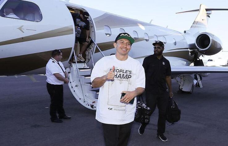 Golovkin arrives in Las Vegas for trilogy fight