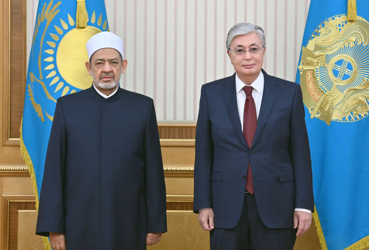 President Tokayev meets with Al-Azhar University Grand Imam Ahmed Al-Tayeb. Images | akorda.kz