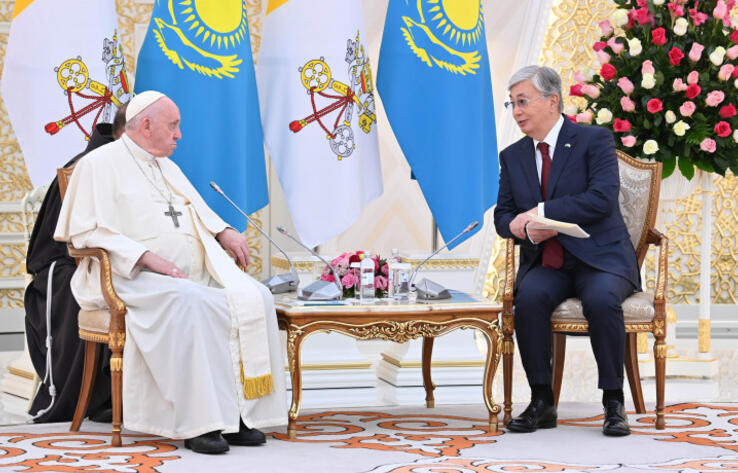 Kazakh President, Pope Francis hold bilateral meeting
