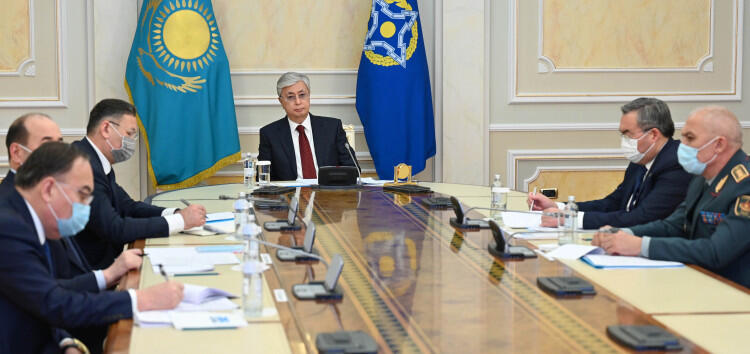 Токаев принял участие во внеочередной сессии Совета коллективной безопасности ОДКБ. Фото: Акорда