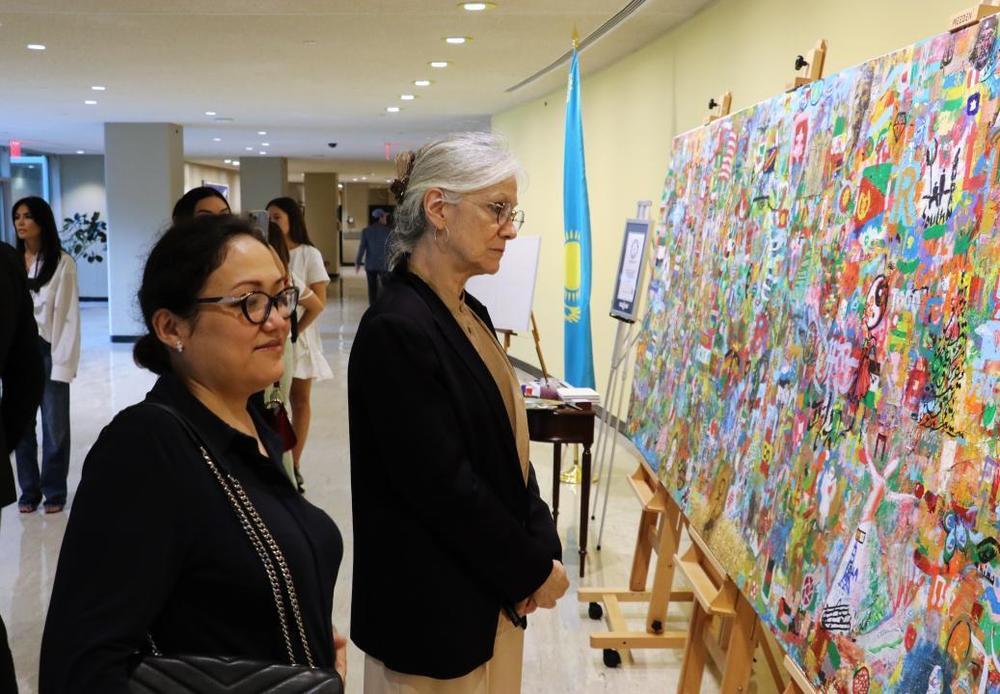 Unique Kazakh Art Project presented at UN headquarters in New York. Images | gov.kz