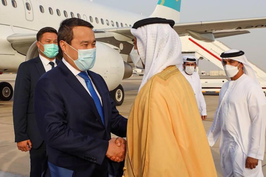 Kazakh PM Alikhan Smailov makes official visit to UAE