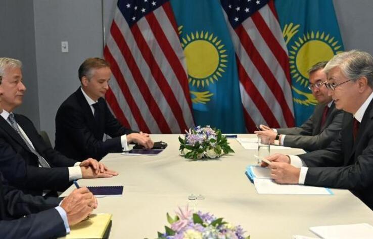 Kazakh President meets with JPMorgan Chase Chairman Jamie Dimon