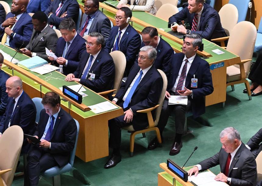 Kazakh President attends general debate of UNGA 77th session
