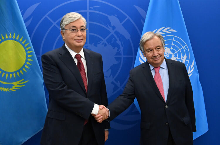 Токаев провел переговоры с Генеральным секретарем ООН