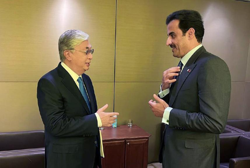 President Tokayev and Emir of Qatar meet