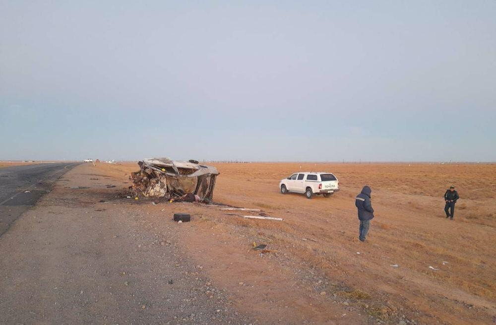 Пять человек стали жертвами ДТП в Кызылординской области. Фото: Polisia.kz