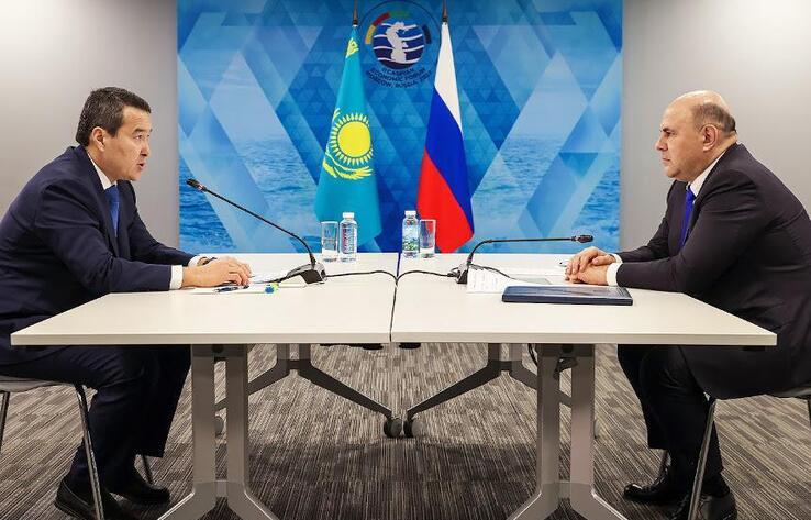 Kazakh, Russian PMs hold meeting