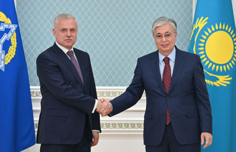 Tokayev meets CSTO Secretary General Stanislav Zas